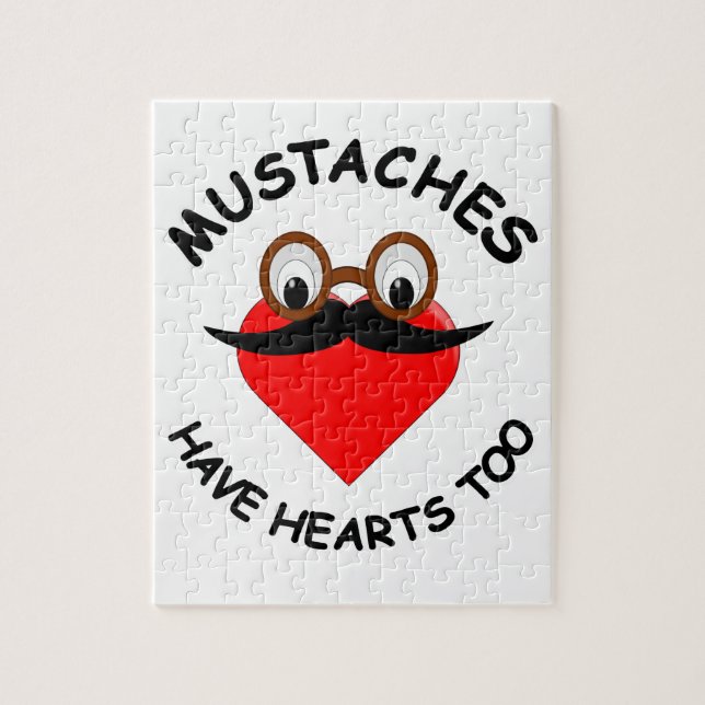 Puzzle Les moustaches ont aussi des coeurs (Vertical)