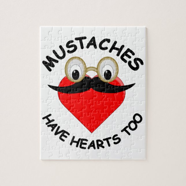 Puzzle Les moustaches ont aussi des coeurs (Vertical)