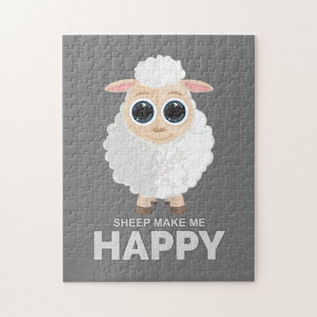 Puzzle Les moutons me rendent heureux (Vertical)