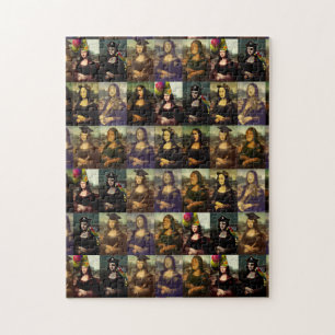 Puzzle Les multiples visages de Mona Lisa