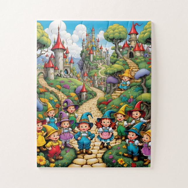 Puzzle Les Munchkins du magicien d'Oz (Vertical)