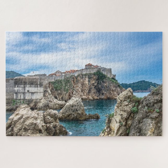 Puzzle Les murs de Dubrovnik vue mer (Horizontal)