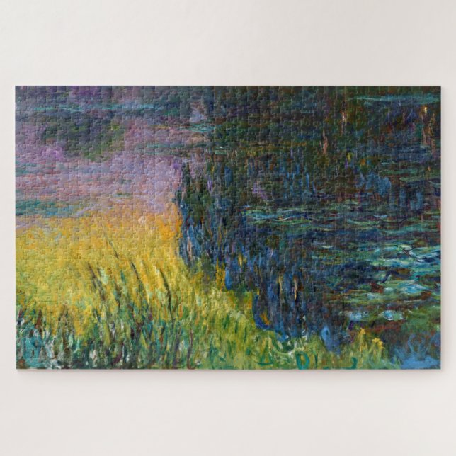 Puzzle Les Nappes D'Eau - Coucher Le Soleil, Claude Monet (Horizontal)