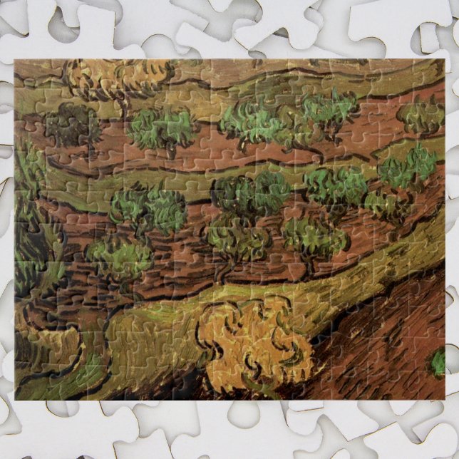 Puzzle Les oliviers de Van Gogh face à une pente d'une co (Créateur téléchargé)