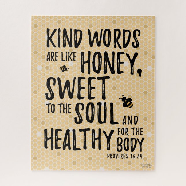 Puzzle Les Paroles Aimables Sont Comme Le Miel, Proverbes (Vertical)