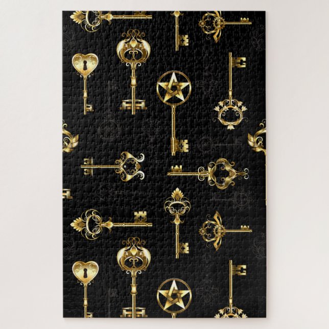Puzzle Les Patters de Seamless avec Golden Keys (Vertical)
