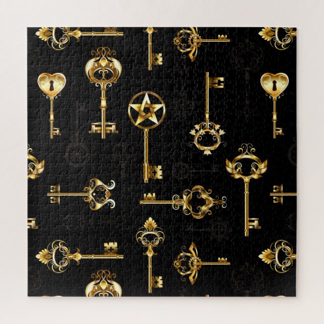 Puzzle Les Patters de Seamless avec Golden Keys (Vertical)