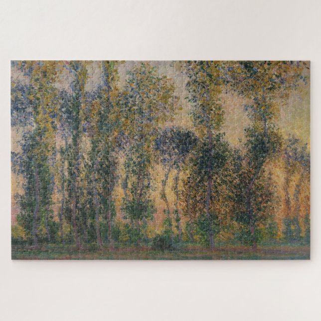 Puzzle Les Peupliers de Giverny, Lever de soleil de Claud (Horizontal)