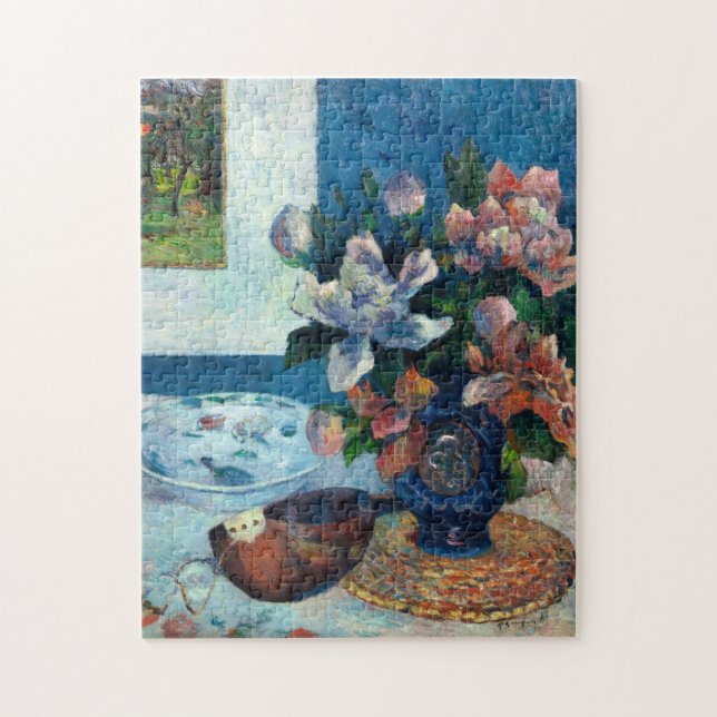 Puzzle Les pivoines chinoises et mandoline | Paul Gauguin (Vertical)