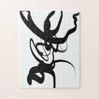 Puzzle Les Plongeurs : Noir Abstrait et Blanc