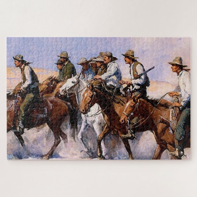 Puzzle "Les Posse" Art occidental par WHD Koerner (Horizontal)