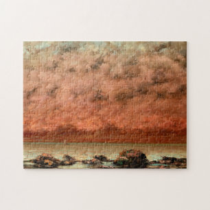Puzzle Les rochers noirs à Trouville par Gustave Courbet
