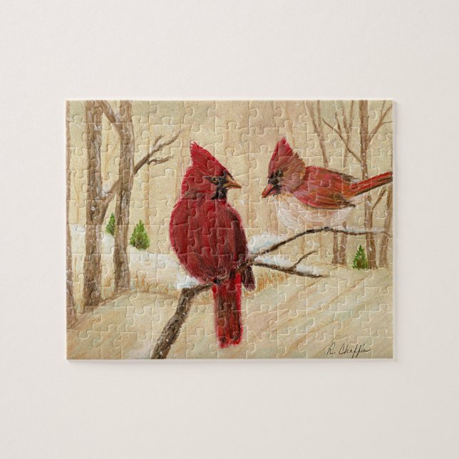 Puzzle Les rouges-oiseaux préférés de maman (Horizontal)
