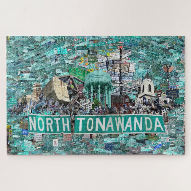 Puzzle - Les rues de North Tonawanda NY  (Horizontal)