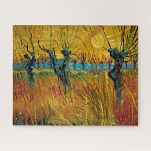 Puzzle Les saules au coucher du soleil   Van Gogh