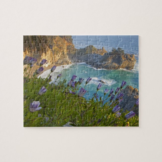 Puzzle Les Scenic McWay Falls se jettent sur la plage et (Horizontal)