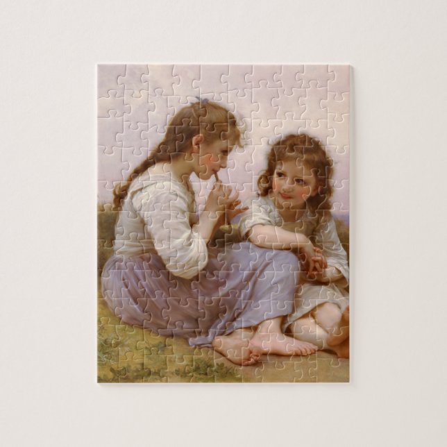 Puzzle Les soeurs et la musique à la flute de Bouguereau (Vertical)