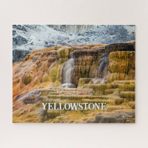 Puzzle Les sources thermales Mammoth de Yellowstone