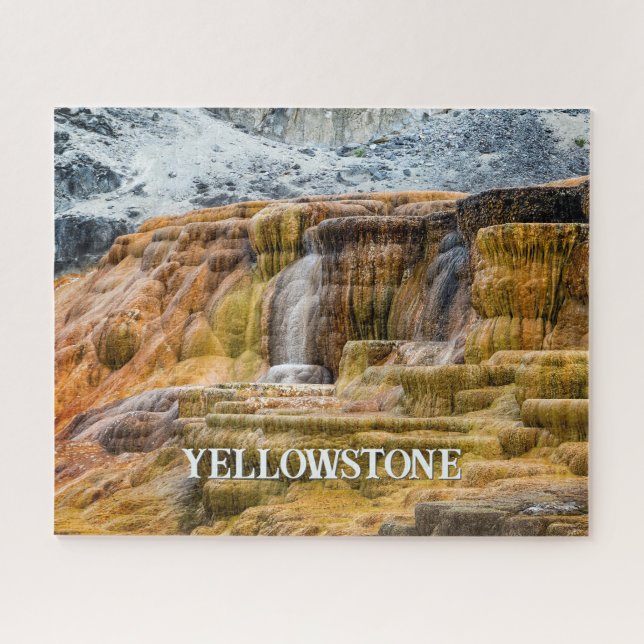 Puzzle Les sources thermales Mammoth de Yellowstone (Horizontal)