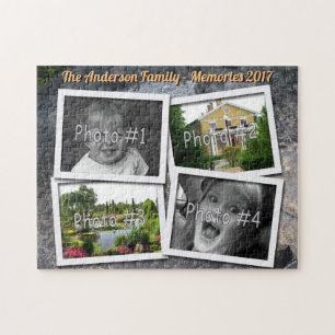 Puzzle Les souvenirs de famille 4 photos faites sur