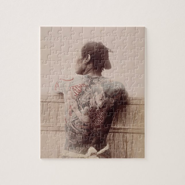 Puzzle Les tatouages du jeune marié japonais, c.1880 (Vertical)
