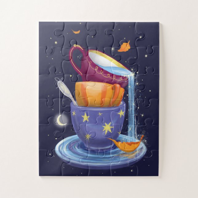 Puzzle Les Teacups tombent dans le Whimsical (Vertical)