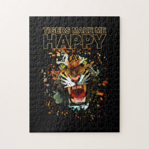 Puzzle Les Tigres Me Rendent Heureux