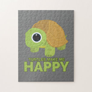 Puzzle Les tortues me rendent heureux