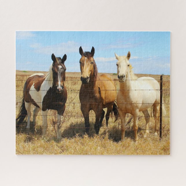 Puzzle Les Trois Amis Du Cheval Amigos (Horizontal)