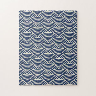 Puzzle Les vagues bleues de la marine japonaise