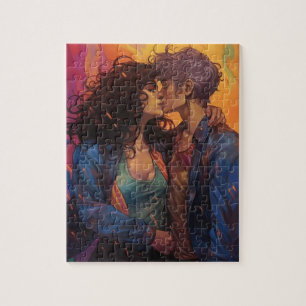 Puzzle Lesbiennes amoureuses Belles femmes couple