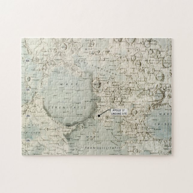 PUZZLE L'ESPACE : LUNE MAP, 1972 (Horizontal)