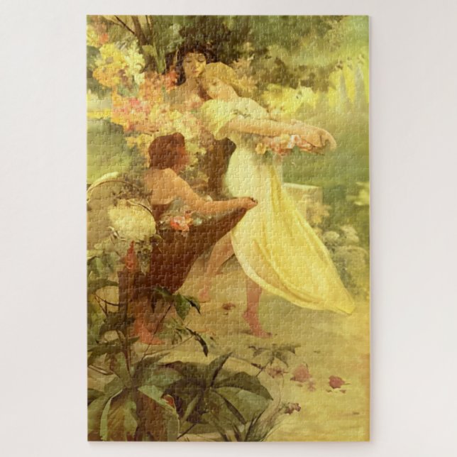 Puzzle L'Esprit du Printemps d'Alphonse Mucha (Vertical)
