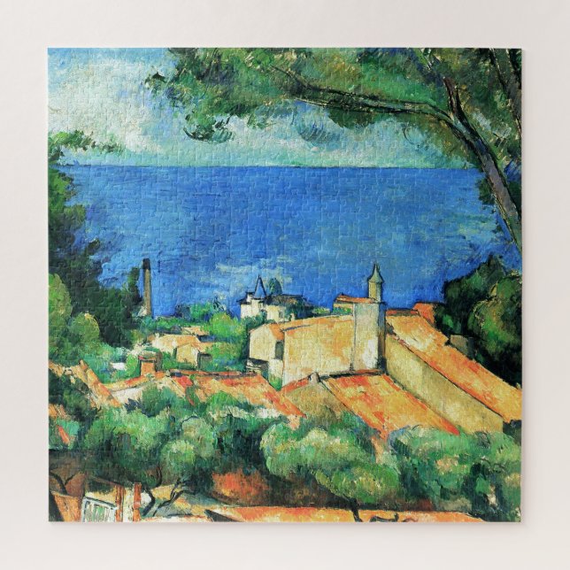 Puzzle L'Estaque aux toits rouges par Paul Cezanne (Vertical)