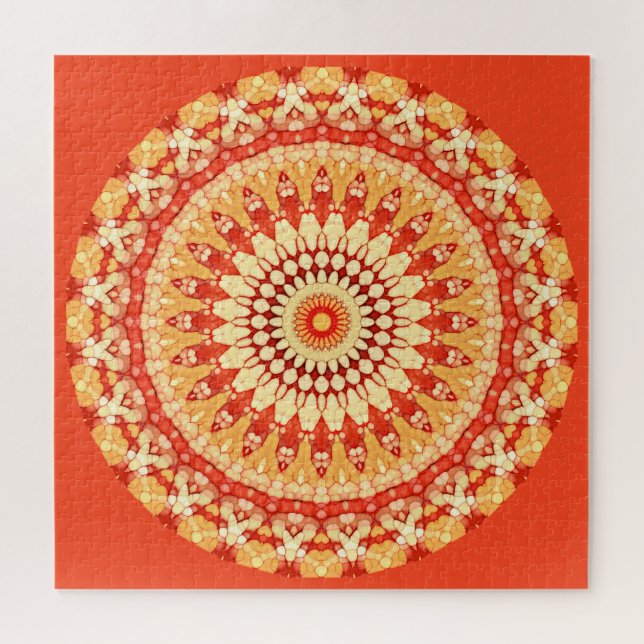 Puzzle Let The Sunshine In Modern Mandala Art Pattern (Horizontal)