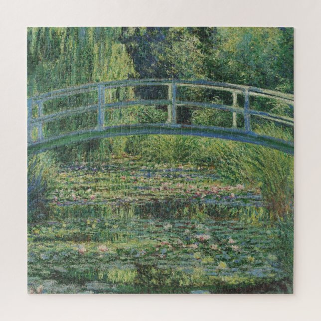Puzzle L'étang À Eau, Peinture À L'Huile Paysagère, Monet (Vertical)
