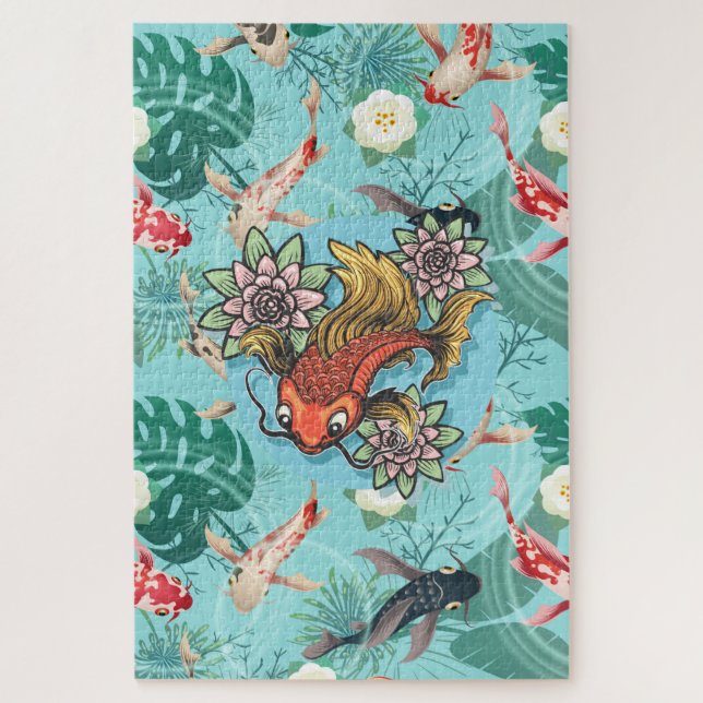 Puzzle L'étang aux koi (Vertical)