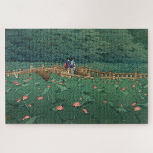 Puzzle L'étang du sanctuaire Benten à Shiba Kawase Hasui