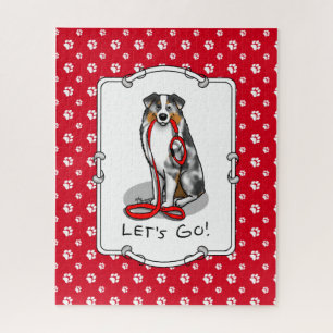 Puzzle Let's Go! Australian Shepherd (blue merle tan/w 1)