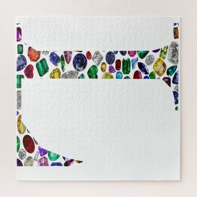 Puzzle Letter L monogram (Vertical)