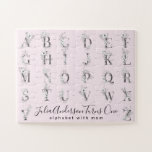 Puzzle LETTRE BOtanique Florale Alphabet Texte personnali<br><div class="desc">Lors de l'édition de ce puzzle,  vous pourrez choisir votre propre lettre de monogramme floral. Si vous avez des problèmes à trouver votre lettre (A-Z),  contactez-nous via la page de contact du concepteur et nous reviendrons dans les 24h.</div>