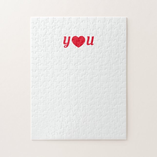 Puzzle LETTRE COEUR ROUGE VOUS Aimez Frustrer (Vertical)