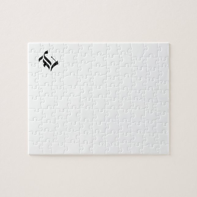 Puzzle Lettre de police anglaise ancienne personnalisée ( (Horizontal)