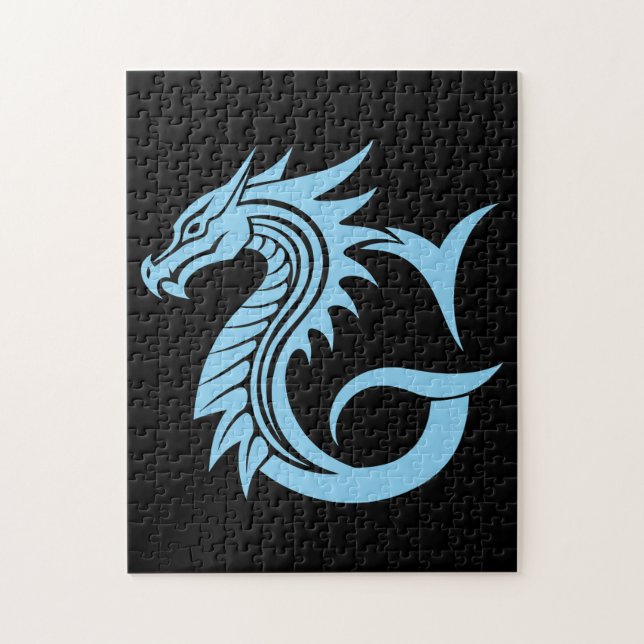 Puzzle Lettre G de style dragon, Alphabet Dragon, Monogra (Vertical)