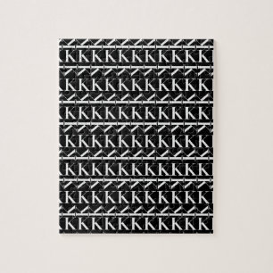 Puzzle Lettre initiale monogramme K