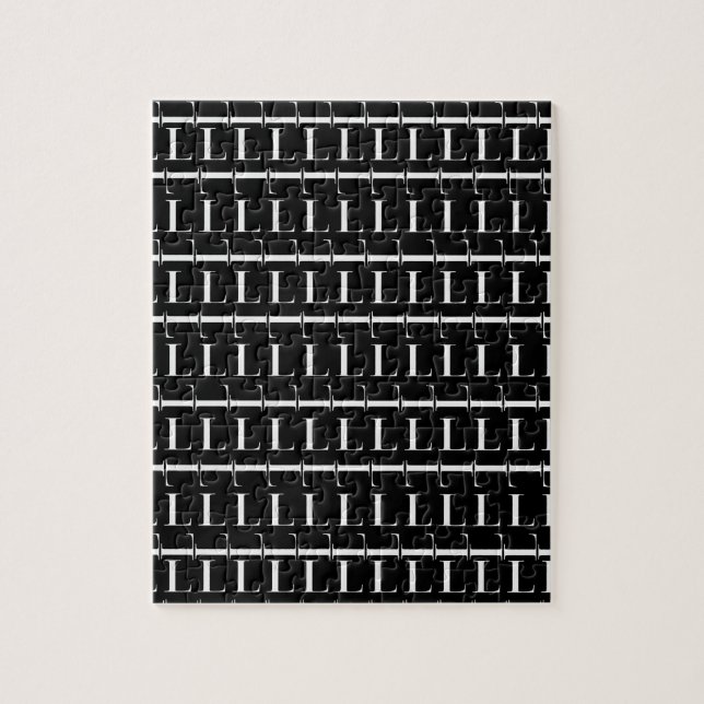 Puzzle Lettre initiale monogramme L (Vertical)