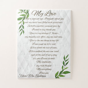 Puzzle Lettres à mon futur mari