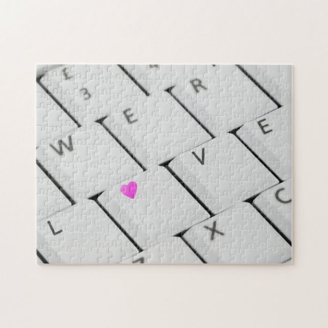Puzzle Lettres d'amour Clavier d'ordinateur (Horizontal)