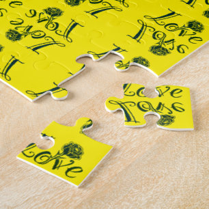 Puzzle Lettres d'amour : Fusion de la typographie et de l