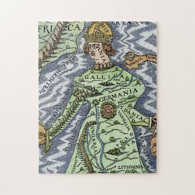 PUZZLE L'EUROPE EN TANT QUE REINE, 1588 (Vertical)